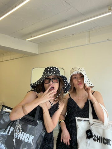 Dot Wide Brim Hat