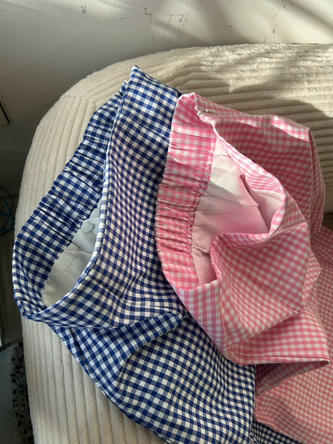 Pastel Check Tight Skirt