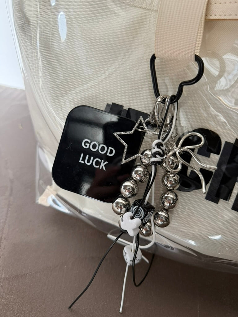 Mirror Charm Clear Bag