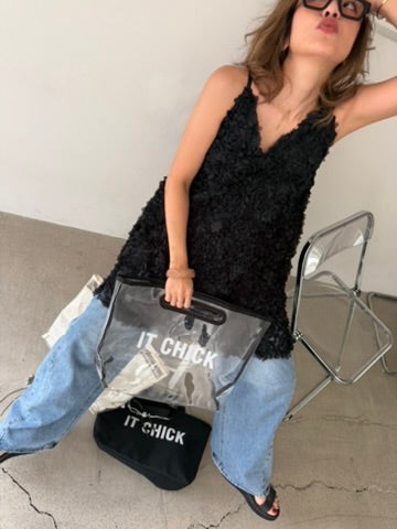 Mirror Charm Clear Bag