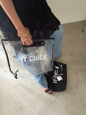 Mirror Charm Clear Bag