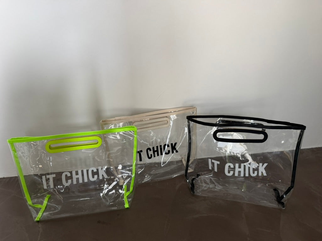 Mirror Charm Clear Bag