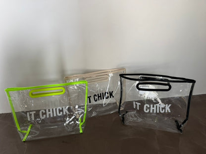 Mirror Charm Clear Bag