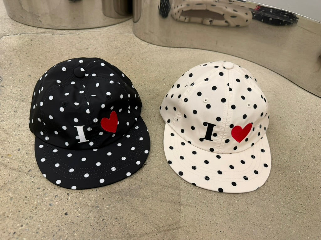 Heart Dot Satin Cap