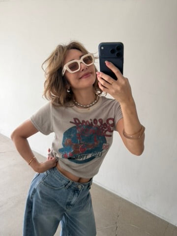 Vintage Print Towel Tee