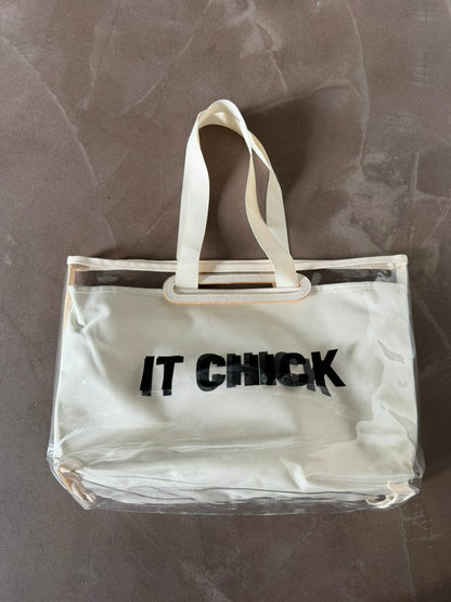 Mirror Charm Clear Bag
