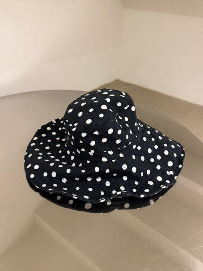 Dot Wide Brim Hat