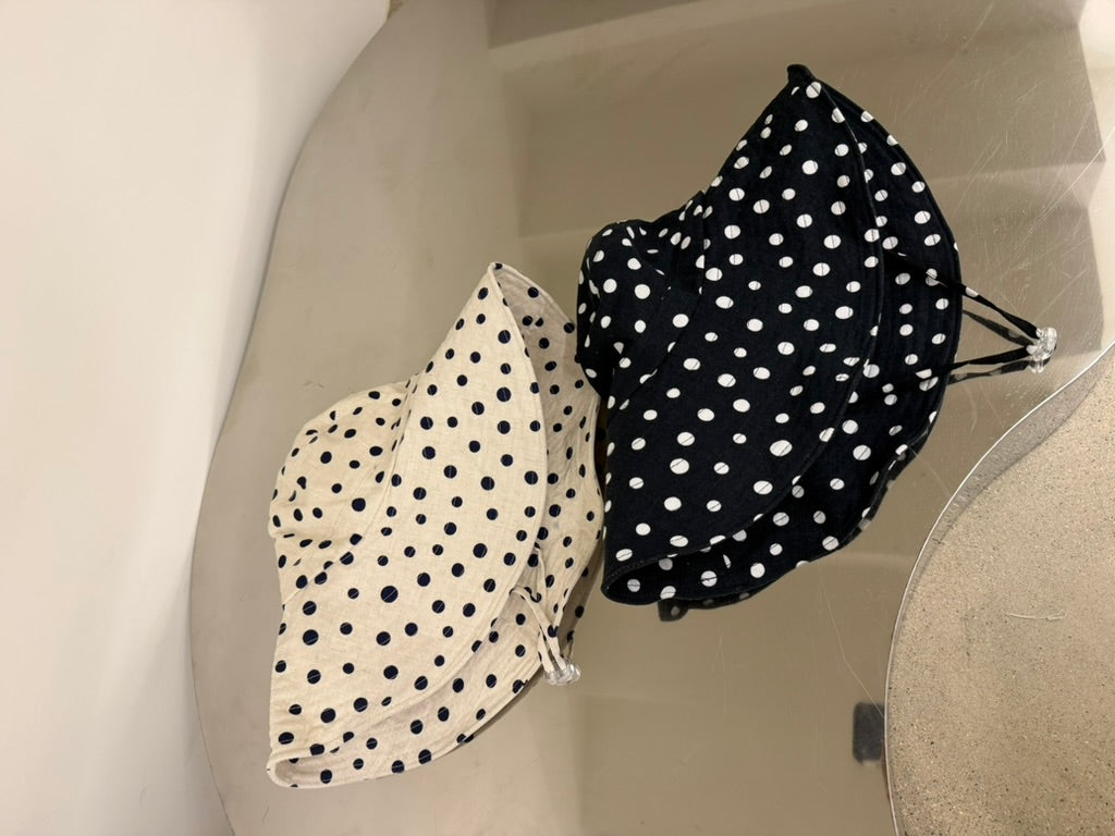 Dot Wide Brim Hat