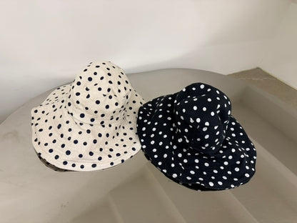 Dot Wide Brim Hat