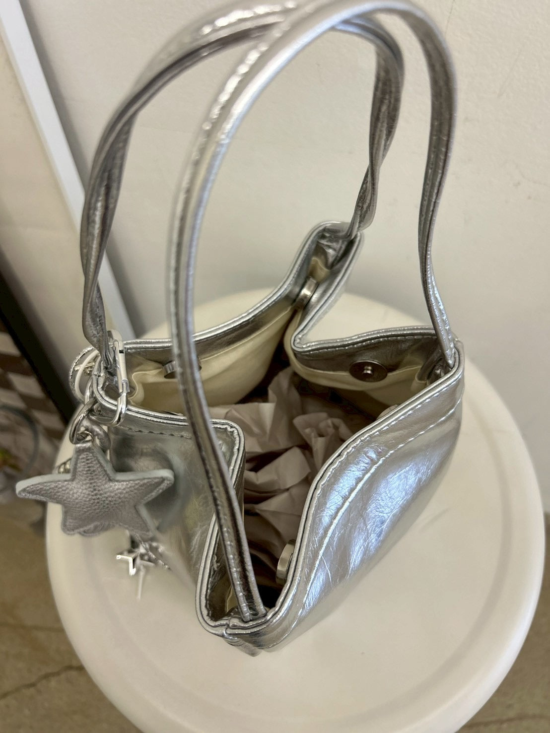 Silver Charm Mini Bag