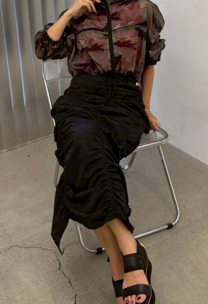 Crush Nylon Skirt