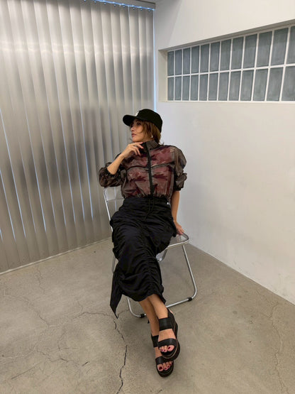 Crush Nylon Skirt