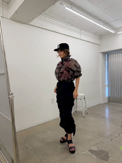 Crush Nylon Skirt