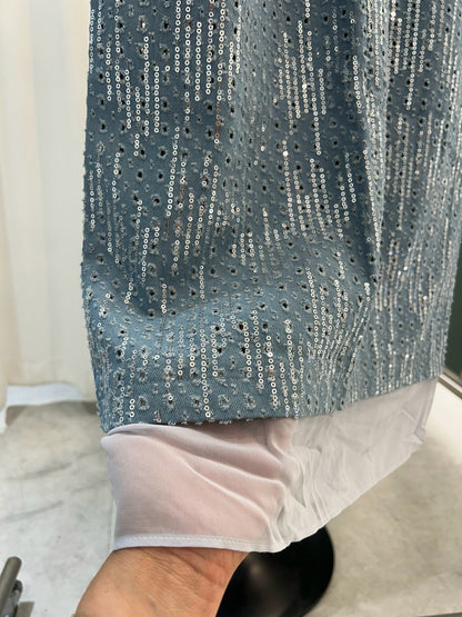 Sparkle Denim Skirt