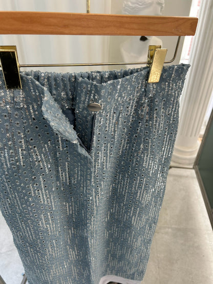 Sparkle Denim Skirt
