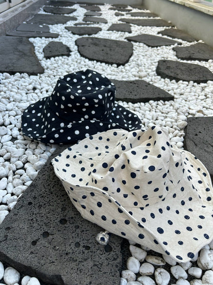 Dot Wide Brim Hat
