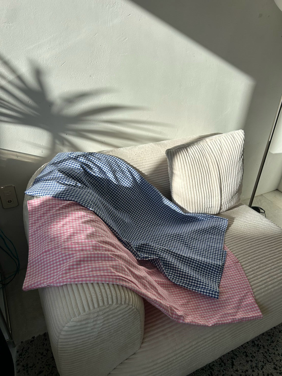 Pastel Check Tight Skirt