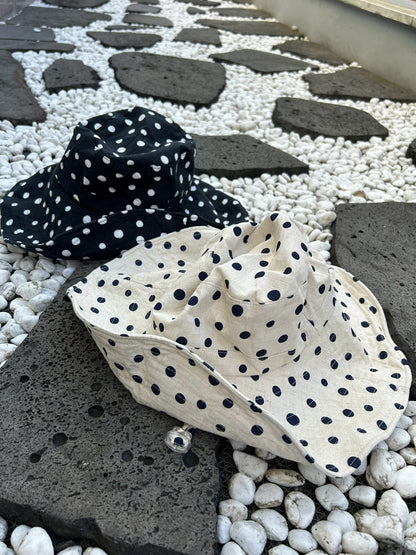 Dot Wide Brim Hat