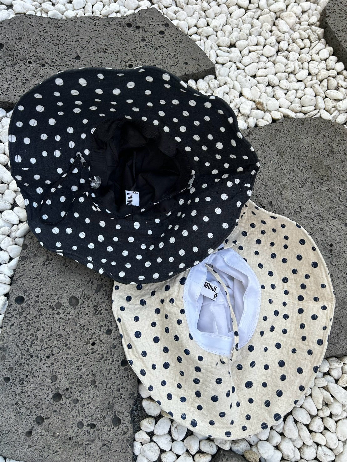 Dot Wide Brim Hat