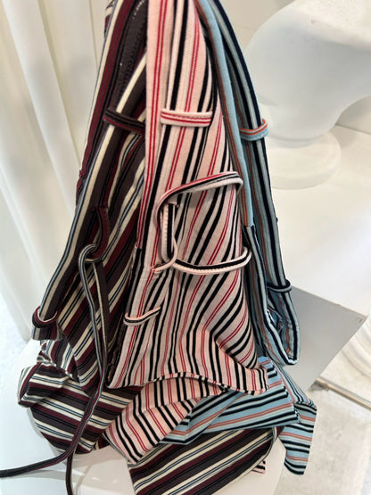 Retro Multi Border Long Skirt