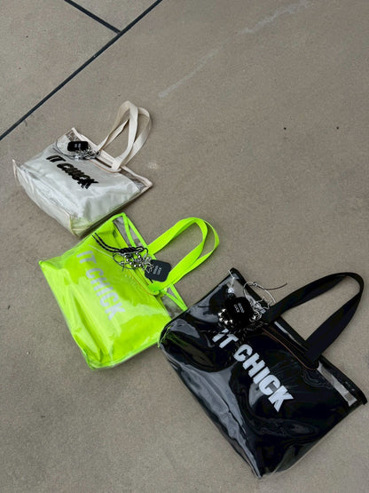 Mirror Charm Clear Bag
